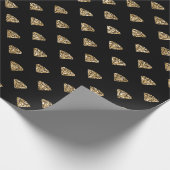 Black Gold Glitter Diamonds Cadeaupapier (Hoek)