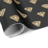 Black Gold Glitter Diamonds Cadeaupapier (Rol Hoek)