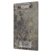 Black Gold Glitter Granite Glam op maat Klembord (Links)