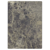 Black Gold Glitter Granite Glam op maat Klembord (Achterkant)