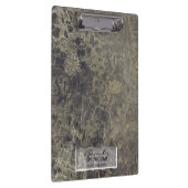 Black Gold Glitter Granite Glam op maat Klembord (Rechts)