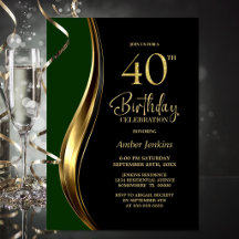 Black Gold Green 40ste Verjaardagsfeest