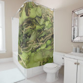 Black Gold Green Shower-gordijn Douchegordijn (In situ)