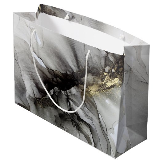 Black Gold Groot Cadeauzakje (Achterkant Gekanteld)
