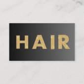 Black&Gold haarstylist professioneel & QR code, Visitekaartje (Voorkant)