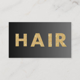 Black&Gold haarstylist professioneel & QR code, Visitekaartje
