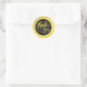 Black Gold Hartelijk dank Ronde Sticker (Tas)