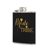 Black Gold Heart Bride Tribe Heupfles (Links)