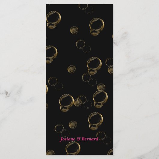 Black & Gold Heart Valentijn’s Day Menu (Achterkant)