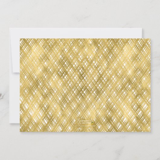 Black Gold Het is een verrassingsfeest Verjaardag Kaart (Achterkant)