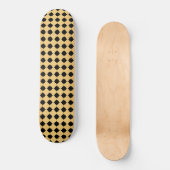 BLACK GOLD HEXAGON PATTERN SKATEBOARD (Voorkant)