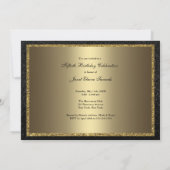 Black Gold High Heels - 50e verjaardag van de 50e  Kaart (Achterkant)