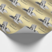 Black Gold High Heels Vrouwen 50ste Verjaardag Par Cadeaupapier (Hoek)