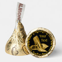 Black Gold High Hiel Hershey Kisses