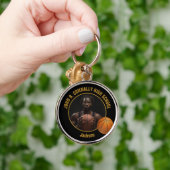 Black Gold High School Basketball Player Photo Sleutelhanger (Hand)