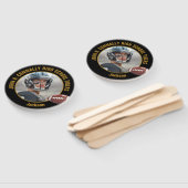 Black Gold High School Football Player Photo Handwaaier (Niet-gemonteerd)