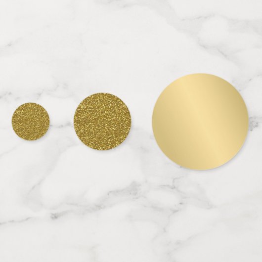 Black, Gold High School Reunion Confetti (Achterkanten)