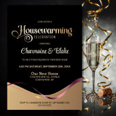 Black Gold Housewarming Party uitnodiging
