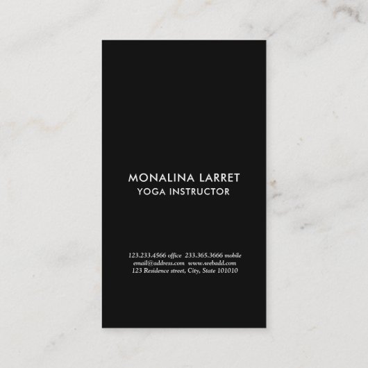 Black Gold Human Design Body Graph Visitekaartje (Achterkant)