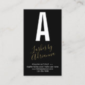 Black Gold Icon Make-up Lash Extension Nazorg Visitekaartje (Voorkant)