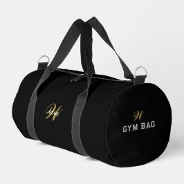Black Gold Initial l Elegant Minimal Fitness Gym Plunjezak