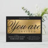 Black & Gold jaarlijkse liefdadigheidsgala dinerbe Kaart (Staand voorkant)