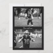 Black Gold Jersey Football Afstuderen Aankondiging (Achterkant)