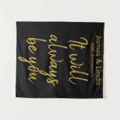 Black Gold Jubileum Party Photo Booth Backdrop Wandkleed (Voorkant (horizontaal))