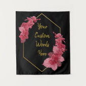 Black Gold Jubileum Party Photo Booth Backdrop Wandkleed (Voorkant)