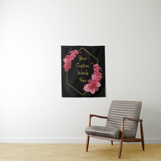 Black Gold Jubileum Party Photo Booth Backdrop Wandkleed (In situ)