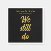 Black Gold Jubileum party-service nog steeds Servet (Voorkant)