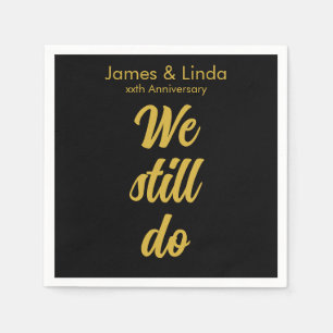 Black Gold Jubileum party-service nog steeds Servet