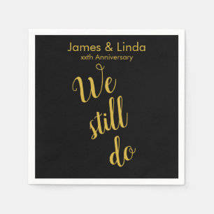 Black Gold Jubileum party-service nog steeds Servet