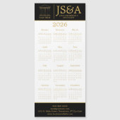 Black Gold Justice Columns Law Firm Logo 2026 (Voorkant)