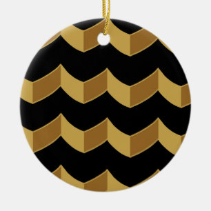 Black Gold Keramisch Ornament