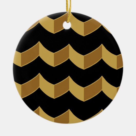 Black Gold Keramisch Ornament (Voorkant)