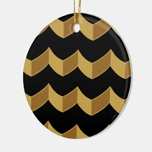 Black Gold Keramisch Ornament (Links)