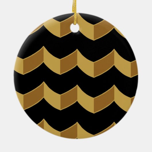 Black Gold Keramisch Ornament (Achterkant)