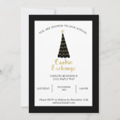Black Gold kerstboom Koekjesruil Kaart (Voorkant)