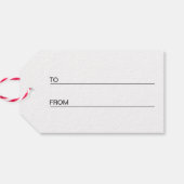 Black Gold Kerstmis Cadeaulabel (Achterkant Horizontaal)