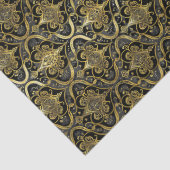 Black Gold Kerstpatroon#30 ID1009 Tissuepapier (Detail)
