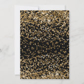 Black Gold Kinder meisje 16e verjaardag Kaart (Achterkant)