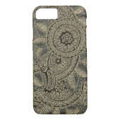 Black Gold Lace Boho Mandala Drocatcher Case-Mate iPhone Case (Achterkant)