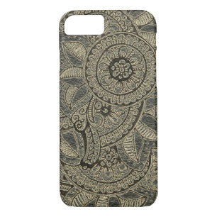 Black Gold Lace Boho Mandala Drocatcher Case-Mate iPhone Case