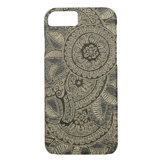 Black Gold  Lace Boho Mandala Drocatcher Case-Mate iPhone Case (Achterkant)
