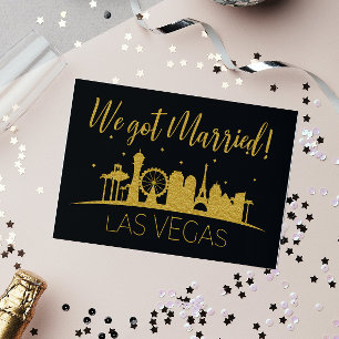 Black Gold Las Vegas Wedding Elopement Reception Kaart
