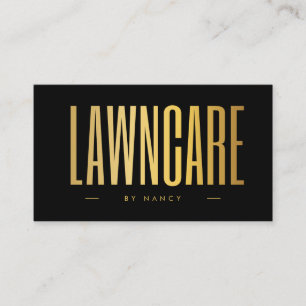 Black Gold Lawn Care Landscaping Visitekaartje