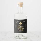 Black & Gold Leaf Private Reserve Maple Syrup Likeurfles Etiket (Voorkant)