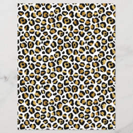 Black Gold Leopard-patroonpapier