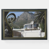 Black Gold Lijst, Black Filigree Sbstract Gastenboek (Achterkant)